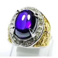 在飛比找蝦皮購物優惠-優雅水晶紫色寶石戒指