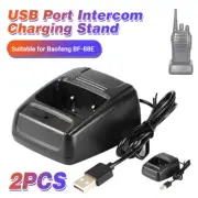USB Walkie Talkie Charger Base Replacement Charging Station for Baofeng BF-88E