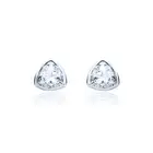 MYJS Brief Triangle Earrings Stud With Swarovski Crystals Wgp Hypoallergenic