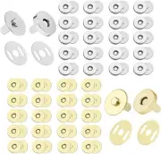 Magnetic Button Clasps Snaps, 40PCS 14mm Metal Sewing Clasps Snaps for Clothes