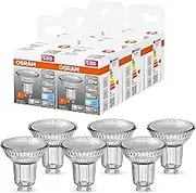 Osram LED Star PAR16, Socket: GU10, Non-Dimmable, Cool White, Replaces a Conventional 50 Watt Bulb, 36 Degree Beam Angle, Pack of 6