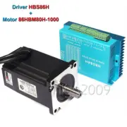 New Leadshine 2-Phase Hybird Servo Drive HBS86H+86HBM80H-1000 Motor 8.0N.M 4.8A