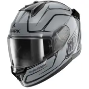D-Skwal 3 Drone Silver Black Silver SKS Full Face Helmet
