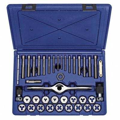 Irwin Hanson 97094 25 Piece Tap and Die Set 9/16 to 1" Sizes Brand New!