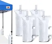 ABCCANOPY 130 LBS Outdoor Pop Up Canopy Tent Gazebo Weight Sand Bag Anchor Kit-4 Pack (White)