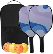zolyet Pickle Paddles Set of 2, Included 2 Lightweight Rackets, 4 s,1 Carrying Bag | -Raquette for Adults Pink 1