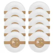 300pc Lemon & Lime Eco/Biodegradable/Compostable Disposable 18cm Side Bowl White