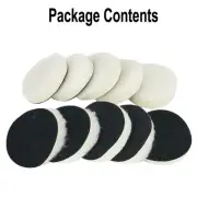 3 Inch 75mm Woolen Buffing Grinding Wheels Pads Buffer Polisher Polishing Disc
