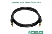 ACL 3 meter 3.5mm Aux Male to Male Stereo Audio Cable Auxiliary Headphones Cord MP3 PC
