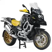 Risopen 1:12 Scale Model Motorcycle for BMW R1250 GS Plastic with Diecast Motorcycle Model No Assembly Required Moto Mini Finished Motorrad for Adult Kid Boy(Black)