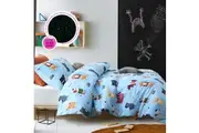 Happy Kids Woof Glow in the Dark Quilt Cover Set Double
