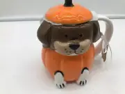 Lang Design Ceramic 16oz Pumpkin Dog Coffee Mug CC01B58009