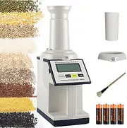 Moisture Analyzer Meter, Grain Moisture Tester for 14 Grains, with Battery and Brush, Measure Quickly, 1~40% Measuring Range, Halogen Moisture Analyser for Wheat/Corn/Soybean/Barley/Mung Bean