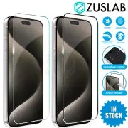 For iPhone 14 / 15 / 16 Pro Max Plus Full Cover Tempered Glass Screen Protector