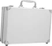 ANDRESLAD Aluminum Alloy Toolbox Briefcase for Men Metal Storage Case Hard Case Sponge Lining for Tools Documents