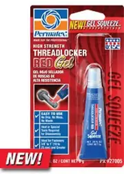 PERMATEX THREADLOCKER RED GEL 5 GRAM 27005 - 59-9174