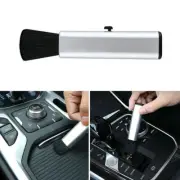 Silver Car Conditioning Air Outlet Retractable Cleaning Brush Tool Accessories (for: Audi)