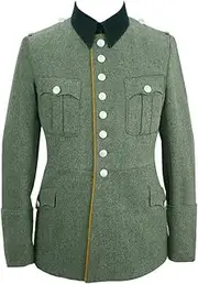 [militaryharbor] WW2 WWII German Heer M27 Officer Cavalry/Recon Wool Piped Dress Tunic Jacket II
