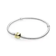 Authentic Pandora Pure 14k Clasp Charm Bracelet Size 18