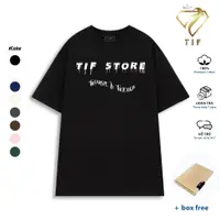 在飛比找蝦皮購物優惠-本地品牌 TIF 中性 T 恤高級棉大碼 - T01