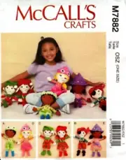 McCalls Sewing Pattern 7882 M7882 Doll and Clothes Sewing Pattern