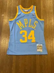 Mitchell & Ness LA Lakers Shaquille O'Neal 01-02 MPLS Swingman Jersey Size XL DS