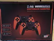 2.4G Wireless Controller Gamepad 10,000 Vintage Arcade Games 2 Controllers BNIB