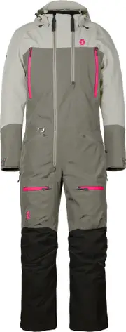 Scott Roop Dryo Ladies One Piece One Piece Snowmobile Suit, grey-beige, Size 2XL for Women Grey Beige
