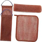 ARTSEWPLY 1 Set Exfoliating African Net Body Scrubber Durable Back Washing Loofah for Feet and Face Efficient Exfoliation Luxurious Lathering Shower Essential Deep Clean Experience