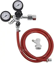 Co2 Regulator On Ball Lock Disconnect Draft Beer Soda Dispenser 1.2Meter Gas Line Assembly DIY Homebrew Kegerator(Tr21)