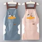 With Pockets Antifouling Apron Abrasion Resistant Coffee House Uniform Unisex