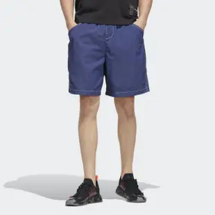 【adidas 愛迪達】運動褲 短褲 男褲 慢跑 休閒 藍 WW WOVEN SHORT(HM8003)