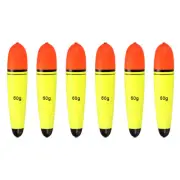 2.1oz Fishing Slip Bobbers, 6 Pack EVA Fishing Float, Yellow