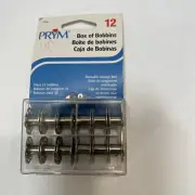 PRYM-DRITZ CLASS 15 SEWING MACHINE BOBBINS NOS VINTAGE NEW PACKAGE OF 12 METAL
