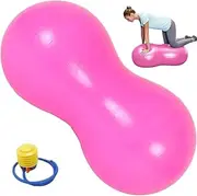 Peanut Ball, Anti Burst Thicken Pvc Peanut Exercise Ball, 35.4x17.7" Balance with a Air Pump, Portable for Kids Therapy Pregnancy Yoga, Home & Gym for Kids Therapy