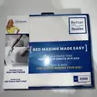 Better Bedder Bed Fitted Sheet - White, King Size, Backed By Lori Greiner New