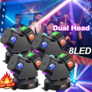 4x 150W Double Moving Head Laser Light RGBW DMX Laser Beam Stage Effect Lighting