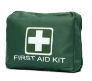Empty First Aid Medical Fold Out Pouch With Belt Straps Hiking Outdoors Car Home