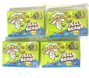 Warheads Sour Jelly Beans Chewy Candy Sweets New In Sealed Boxes 4oz Each (4PK)