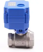 Brass Motorized Ball Valve DN15 Motorized 2-Way Stainless Steel Full Bore Electric 2-Wire Electric Actuator AC/DC 9-24V 1Pcs (Size : DN15, Color : DC12V_CR02) (Color : Dc12v-cr01, Size : DN15 (Color