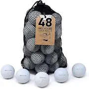 [Second Chance] Recycled Lake Golf Balls 48 Pack Grade B for Titleist Pro V1 - Lake Balls for Practice and Recreational Play Used Golf Balls Ideal for Training and Play