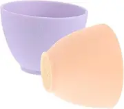 2pcs Mask Bowl Face Masks Silicone Frosting Bowls Silicone Skincare Bowl Beauty Mixing Bowl Silicone Facial Mask Mixing Bowl Silicone Mask Accessory Silicone Facial Bowl
