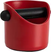 Gapaz Espresso Knock Box,ABS Coffee Knock Box with Removable Silicone Knock Bar,Espresso Grounds Knock Box ​for Espresso Coffee Grounds,Red