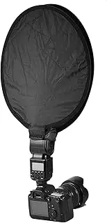 Mini Beauty Dish Softbox for Nikon, Lightweight Flash Diffuser with Silver Film Layer, for Portrait Photography (40cm)