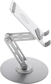Gamer's Essential Rotating Phone Stand Aluminum Alloy Foldable Desk Mobile Tablet Non-Slip Office Accessory