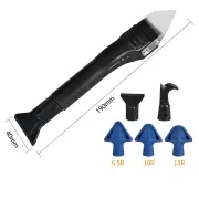 5In1 Silicone Scraper Caulk Tools Glass Glue Angle Scraper Stainless Steelhead Finisher Sealant Scraper Remove Scraper G