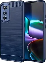 [YBROY] Case for Motorola Edge 30, Shockproof Thin Silicone Case, TPU Flexible Rubber, Anti-Scratch, Case Cover for Motorola Edge 30.(Blue)