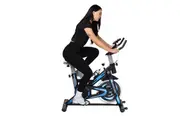 Kangaroo Fitness Exercise Spin Bike Supports Up to 150kg Blue