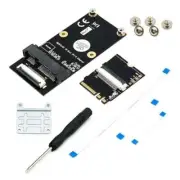 M.2 key A/E/A+E to Mini PCI-E Adapter with FFC Cable Case