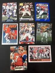 John Elway - 8 Card Lot - 80s/90s NFL Football HOF Broncos (6)